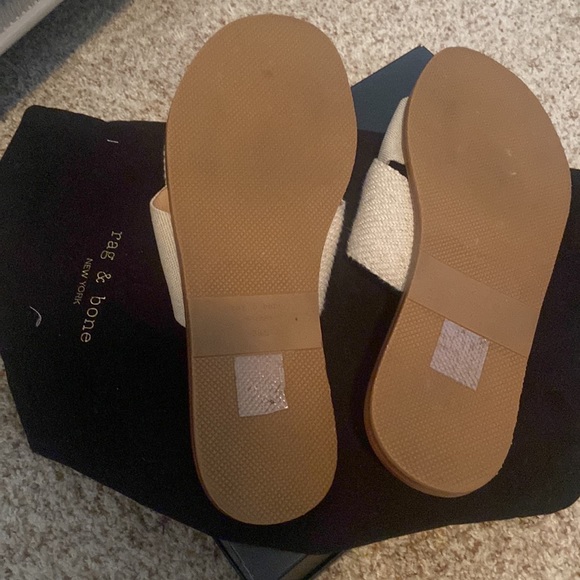 Rag & Bone fabric criss-cross slides - Picture 3 of 8